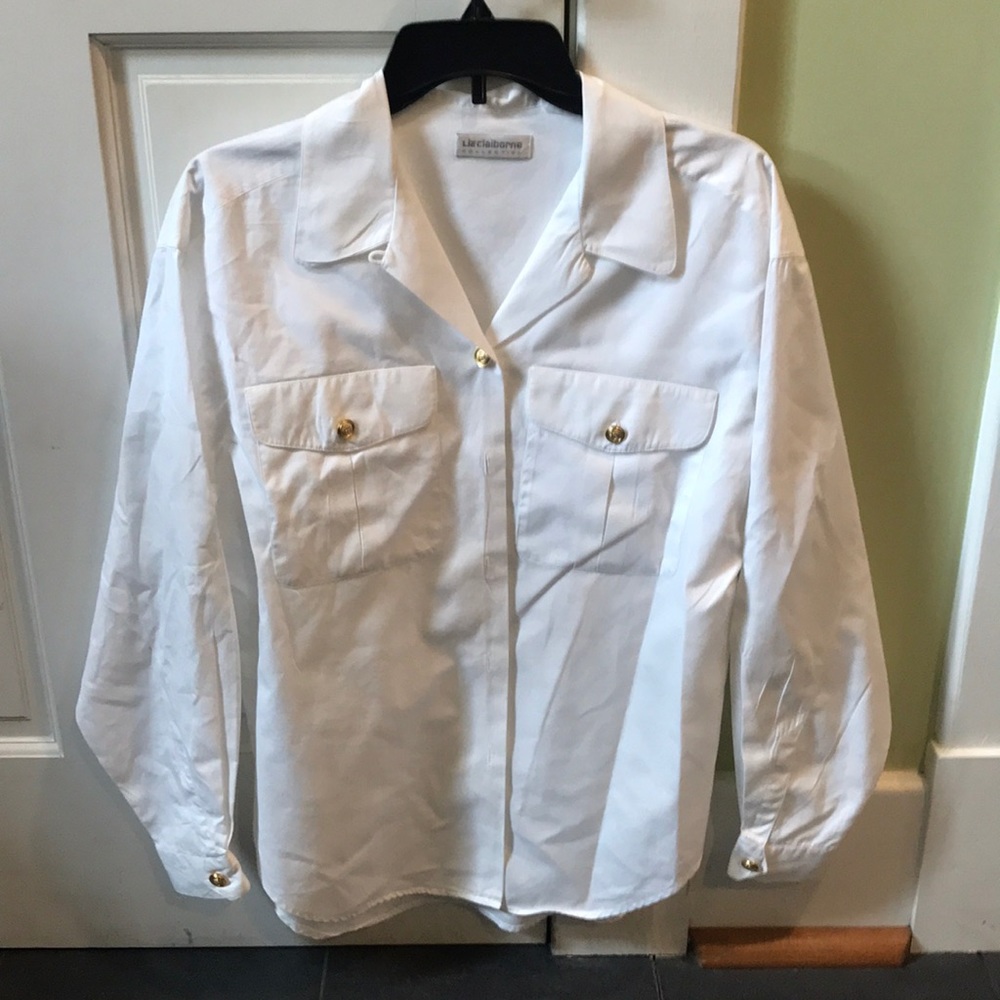 white button up jacket